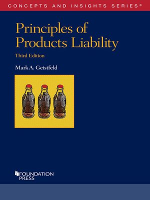 cover image of Principles of Products Liability